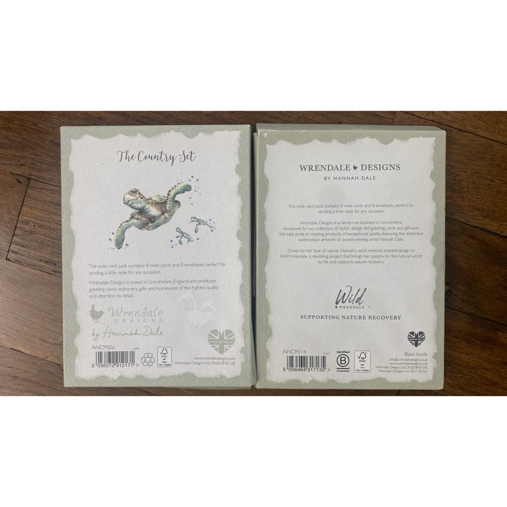 LOT of 16 Nature Animal Blank Greeting Cards Birds & Sea Turtle Wrendale Designs - Picture 4 of 4
